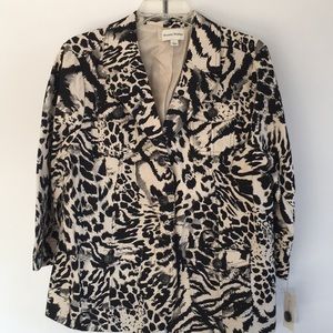 NEW—-Studio Works Leopard Print Jacket